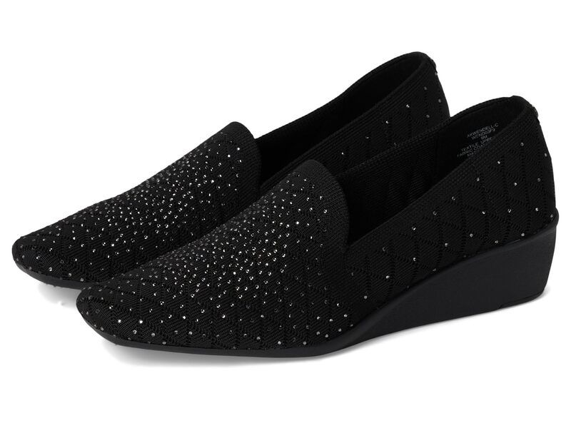 アンクライン レディース シューズ ヒール Anne Klein Wendellc Black Crystal ブラック