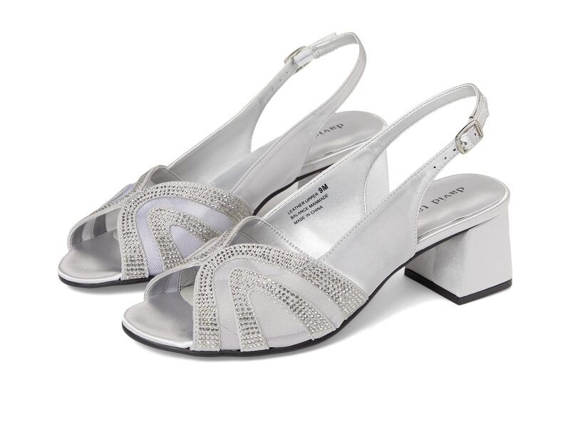ダイビッドテイト レディース シューズ ヒール David Tate Desire Silver シルバー