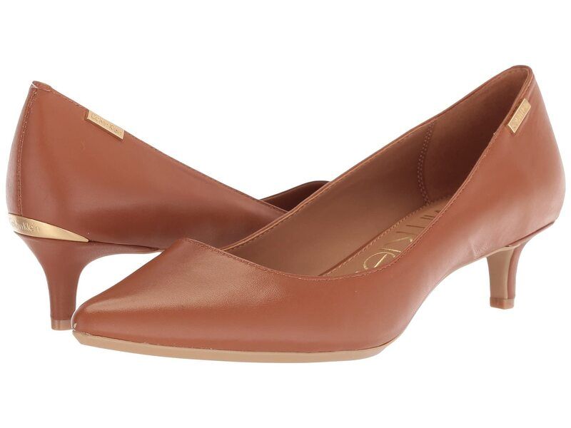 カルバンクライン レディース シューズ ヒール Calvin Klein Gabrianna Pump Cognac 1