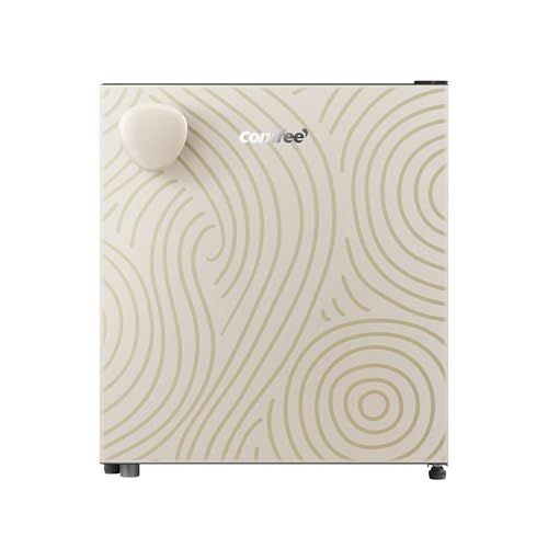 ★新品★COMFEE' 冷蔵庫 43L 幅44.5cm 一人暮らし ミニ Youniqシリーズ 右開き コンパクト 3段階温度調節 省エネ 静音設計 RCD48YF1JPY(E) グレージュ aaf32599