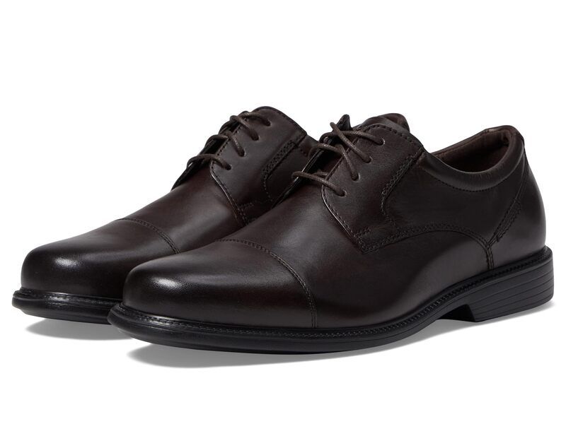 ロックポート メンズ シューズ オックスフォード キャップ Rockport Charles Road Cap Toe Oxford Dark Brown ブラウン