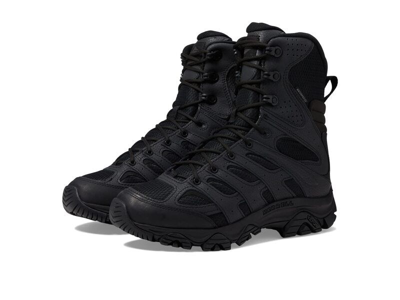 メレル メンズ シューズ ブーツ・レインブーツ Merrell Work Moab 3 8 Tactical Zip Wp Black ブラック