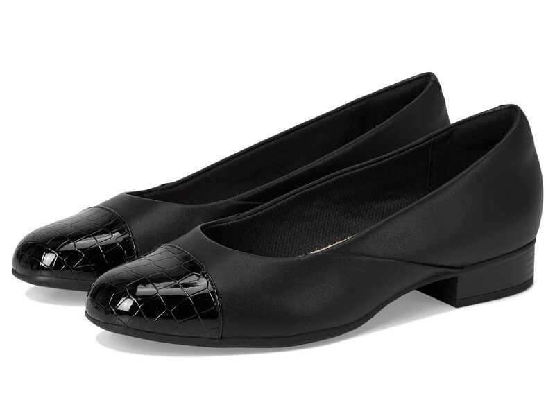クラークス レディース シューズ ヒール Clarks Juliet Rise Black Leather ブラック