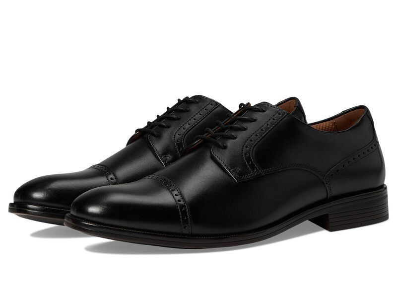 ジョンストンアンドマーフィー メンズ シューズ オックスフォード キャップ Johnston Murphy Reeve Cap Toe Black ブラック