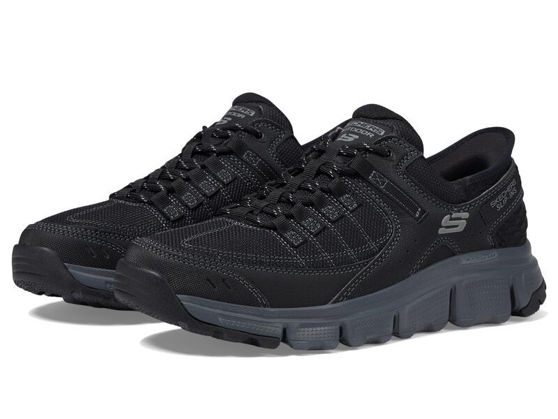 スケッチャーズ メンズ シューズ スニーカー SKECHERSummits AT Hands Free SlipIn Black ブラック