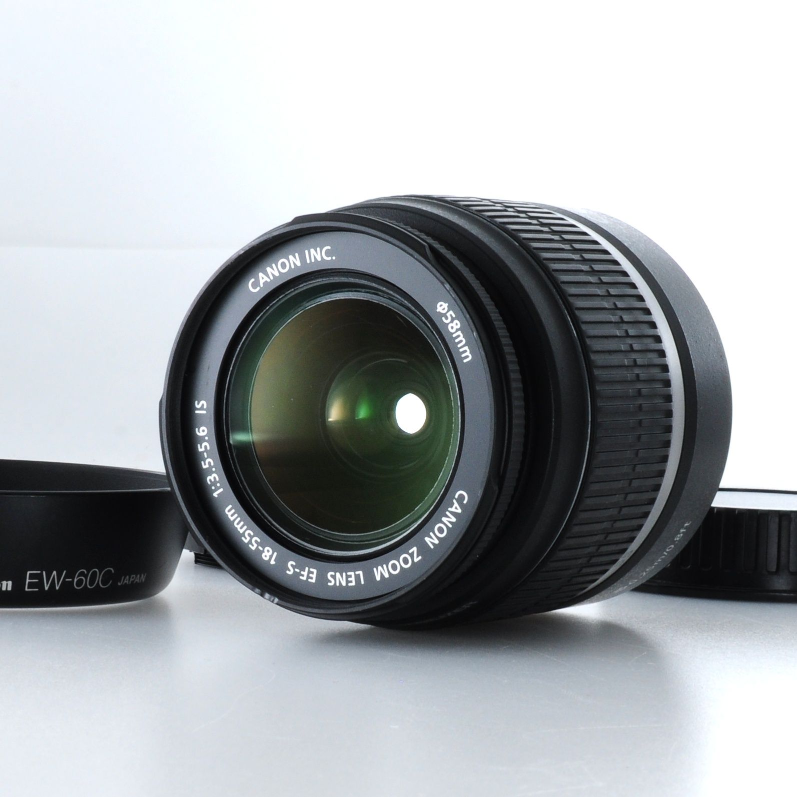 【キヤノン】Canon EF-S 18-55mm F3.5-5.6 IS オートフォーカスレンズ +フード #U234