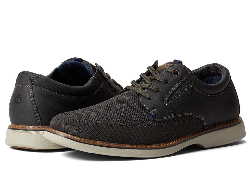 ノンブッシュ メンズ シューズ オックスフォード ニット Nunn Bush Otto Knit Plain Toe Oxford Gray グレー