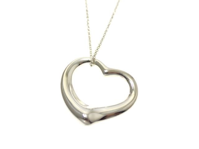 TIFFANY&Co. ティファニー ジュエリー オープンハートNC/SV/19.3g 貴金属･宝石 ネックレス シルバー925 SV925 シルバー レディース【中古】433 37,387円