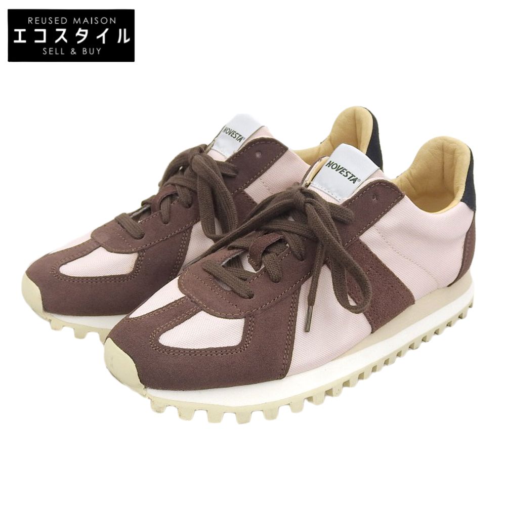 Novesta　ノヴェスタ　美品 GERMAN TRAINER TRAIL ジャーマン トレーナー トレイル シューズ レディース ピンク/ブラウン 38　38