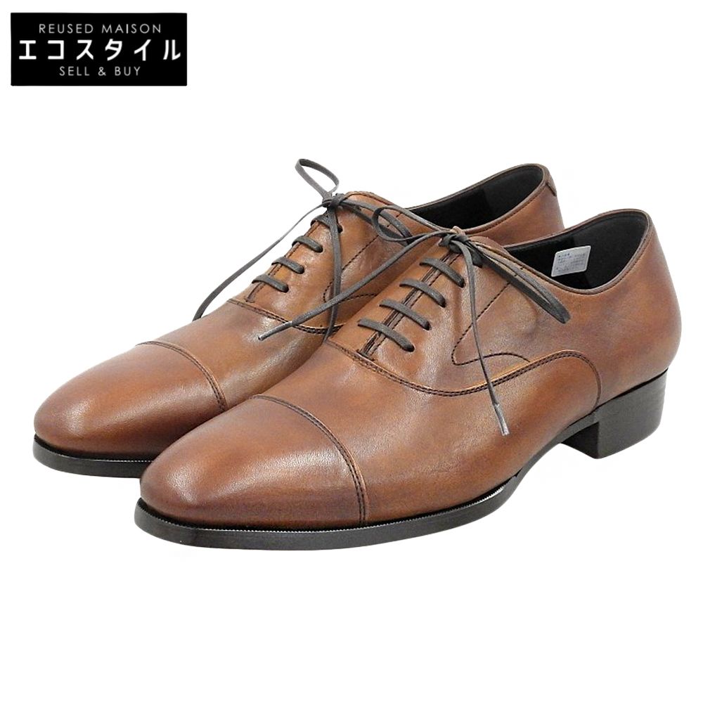 ORIGIO　オリジオ　新品同様 キャップトゥ ストレートチップ クラシック レザー シューズ メンズ ブラウン 26 ORG-006　26