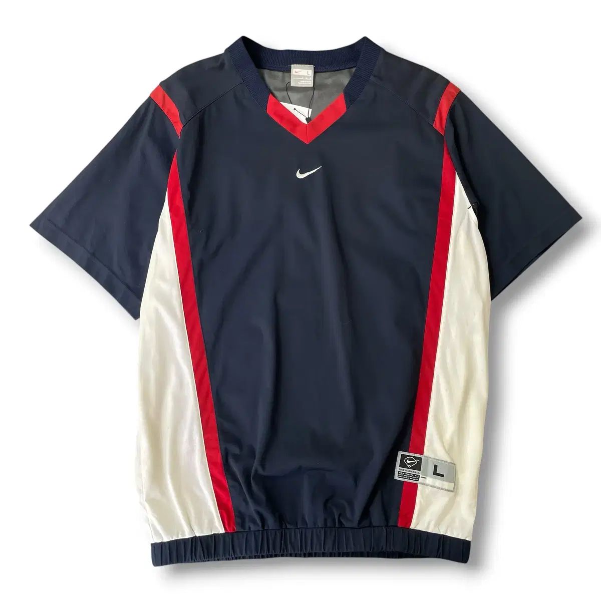 JPN 00s NIKE ベースボール プルオーバー ウィンドブレーカー ウォームアップ L