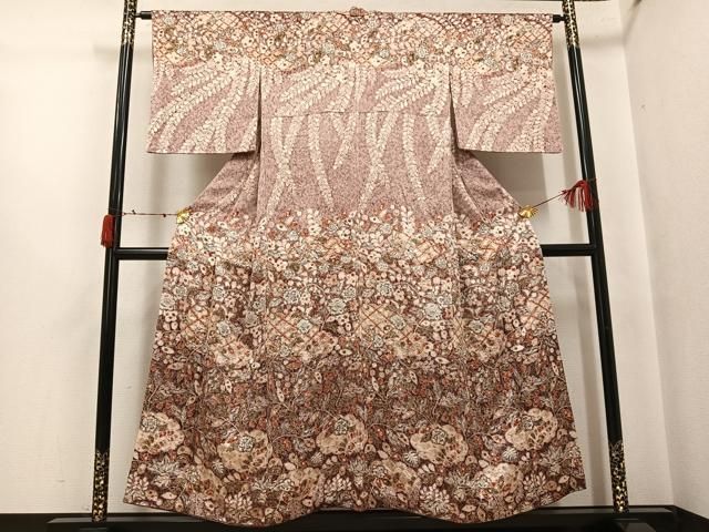 平和屋着物●訪問着　作家物　辻が花　絞り　正絹　逸品　AABJ6307ph