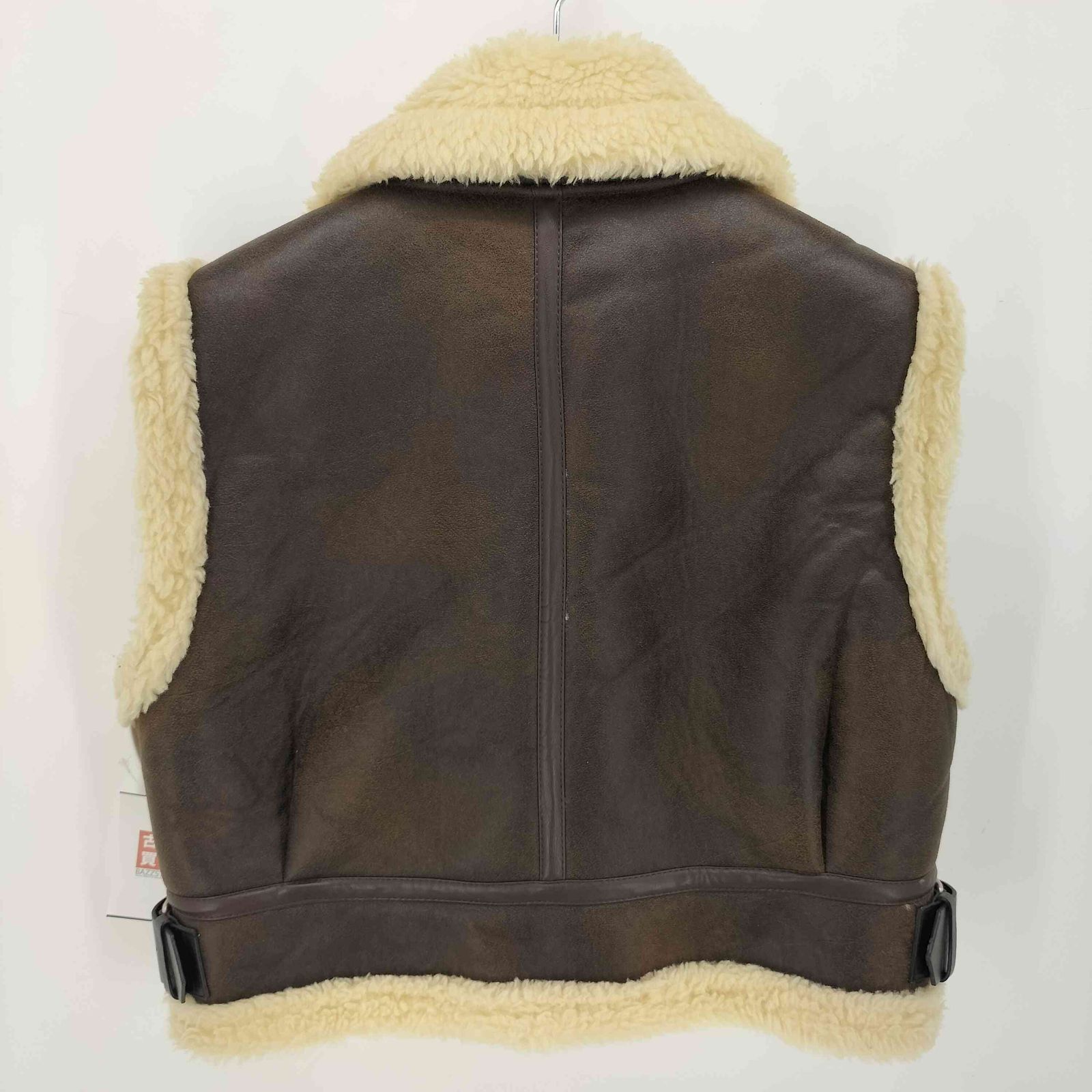 ザラ ZARA ダブルフェイス クロップド ベスト レディース import：L 