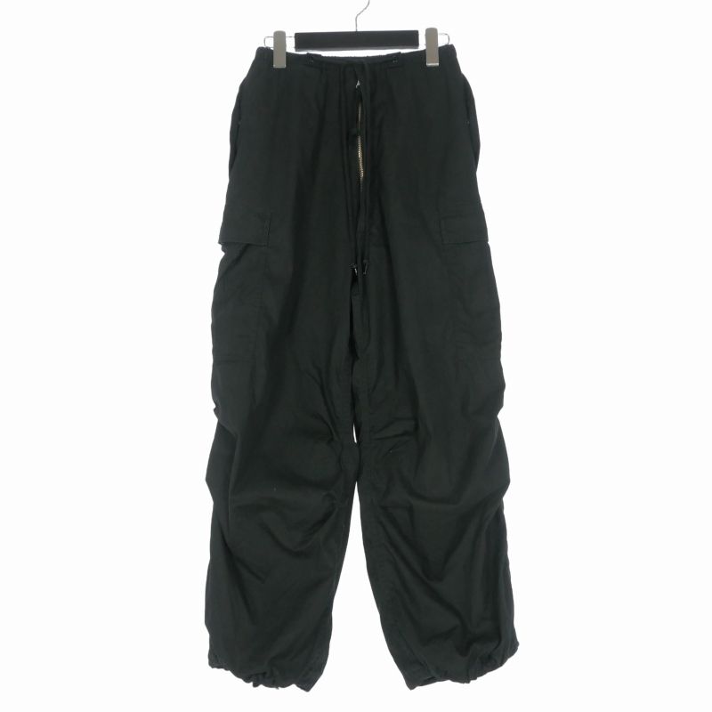 ハイク HYKE 25SS N/C TYPE M-51 SHELL PANTS シェルパンツ カーゴパンツ S ブラック 黒 251-13305