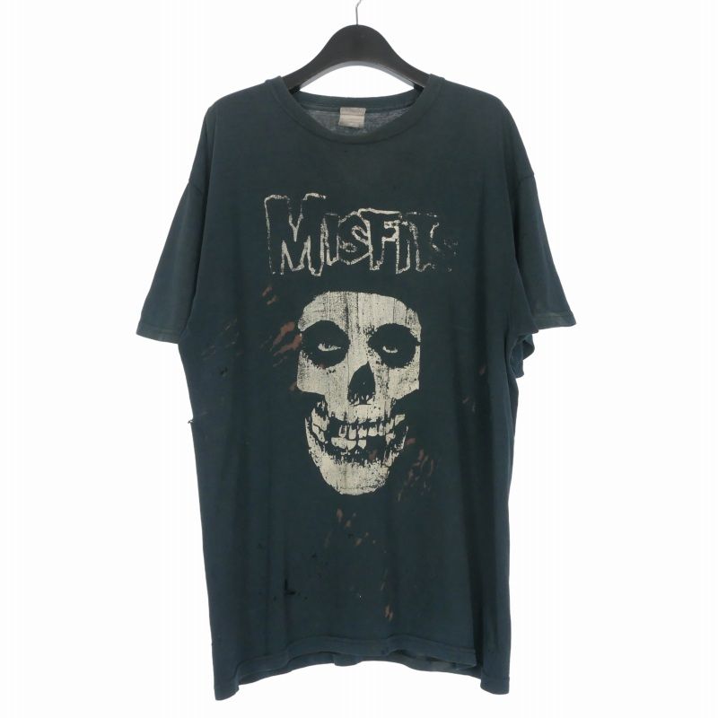 ヴィンテージ VINTAGE ギルダン GILDAN 00's MISFITS ミスフィッツ プリントTシャツ カットソー 半袖 L ブラック 黒