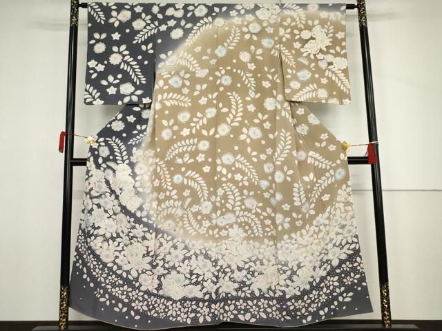平和屋着物●訪問着　辻が花　暈し染め　正絹　逸品　AABJ6636cs