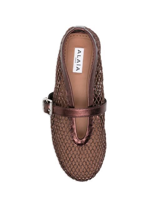 ALAÏA レザー バレエ フラット 送料無料