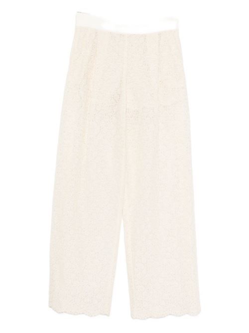 ERMANNO SCERVINO 刺繍入りワイドレッグパンツ 送料無料