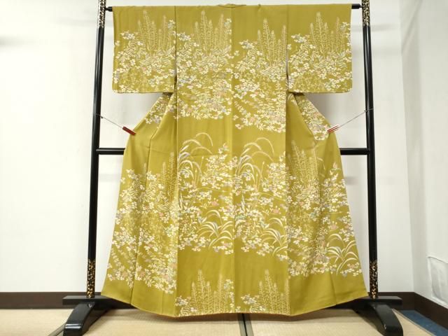 平和屋着物●訪問着　草花文　正絹　逸品　CABI2139yc 27,885円