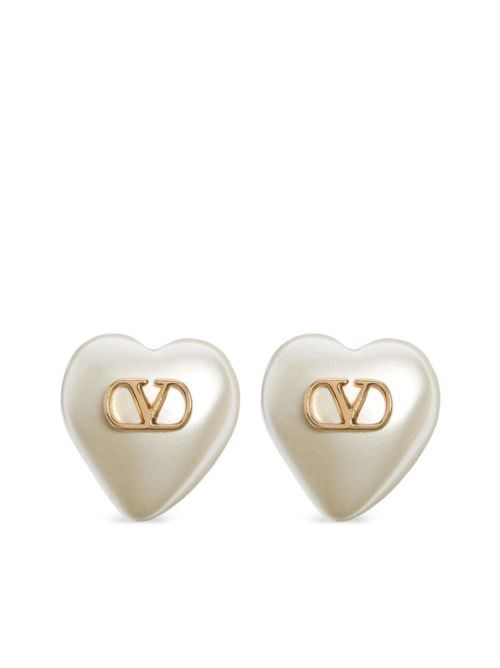 VALENTINO GARAVANI VLOGO シグネチャー パール イヤリング 送料無料
