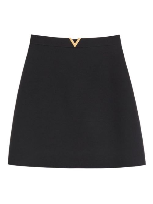 VALENTINO VLOGO シグネチャー ウール＆シルク スカート 送料無料