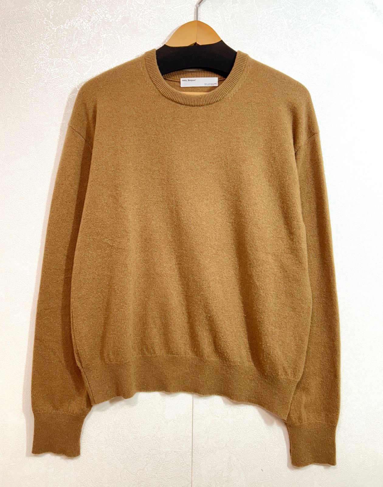 カシミヤ100％ L'Appartement Deuxieme classe アパルトモン ドゥーズィエムクラス クルーネックニット 長袖 カシミヤ 22-080-560-1024-3-0 レディース 茶色 K6-193