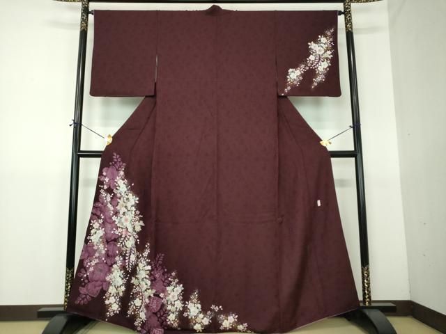 平和屋着物●越後十日町の一流染匠　桐屋・翠山工房　訪問着　絞り　辻が花　金彩　やまと金ラベル　正絹　逸品　DABG8427ps