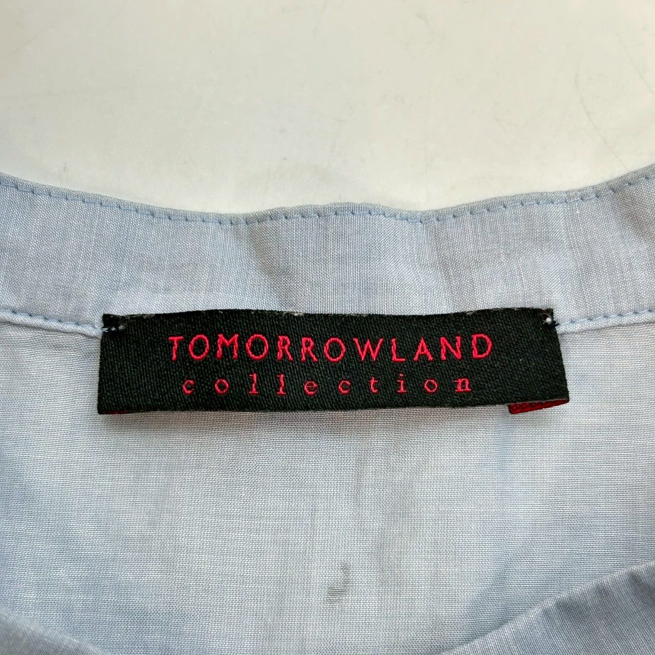 TOMORROWLAND トゥモローランド コットンシルクケープカラーブラウス 