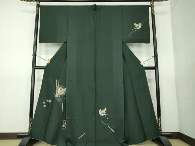平和屋着物●訪問着　駒刺繍　楽器桜鳥文　金銀彩　やまと誂製　正絹　逸品　DABG8487ps 33,800円