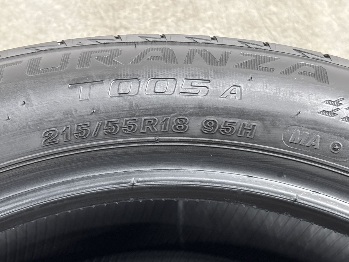 新車外し】ブリヂストン トランザ T005A 215/55R18 2025年製造 4本
