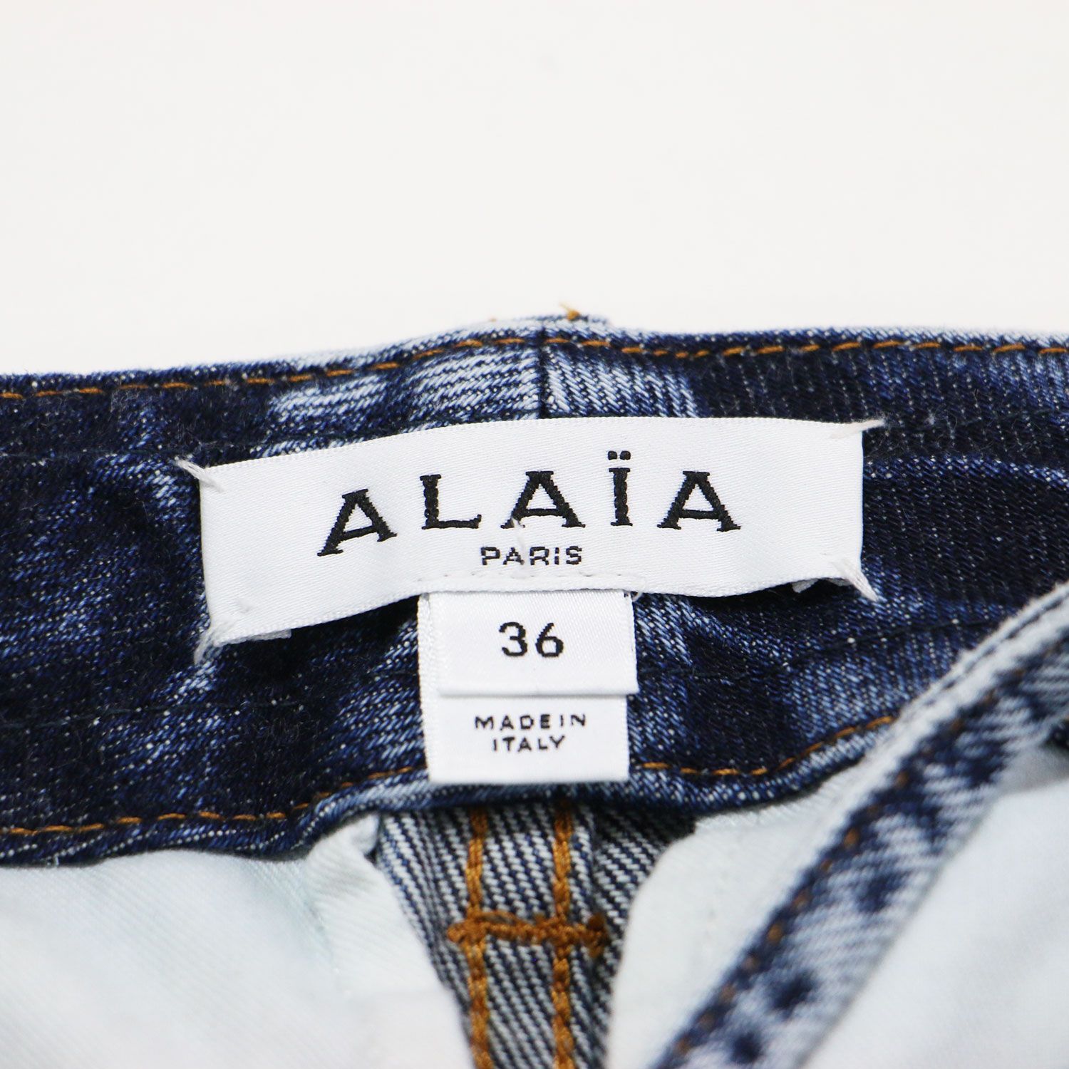 美品】ALAIA アライア パンツ ブルー サイズ:36(S) 26春夏 カーゴ
