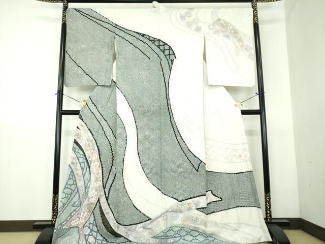 平和屋着物●訪問着　作家物　辻が花　金彩　正絹　逸品　DABG8522ps