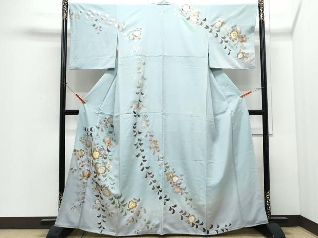 平和屋着物●訪問着　辻が花　暈し染め　金銀彩　正絹　逸品　CABI1324th