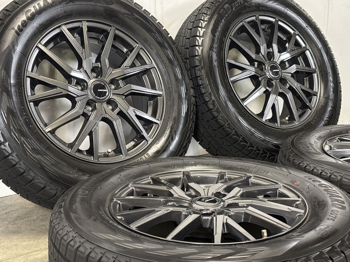 2024年製 バリ溝 美品】ABATIS 16in 6.5J +38 114.3 ヨコハマ アイス 