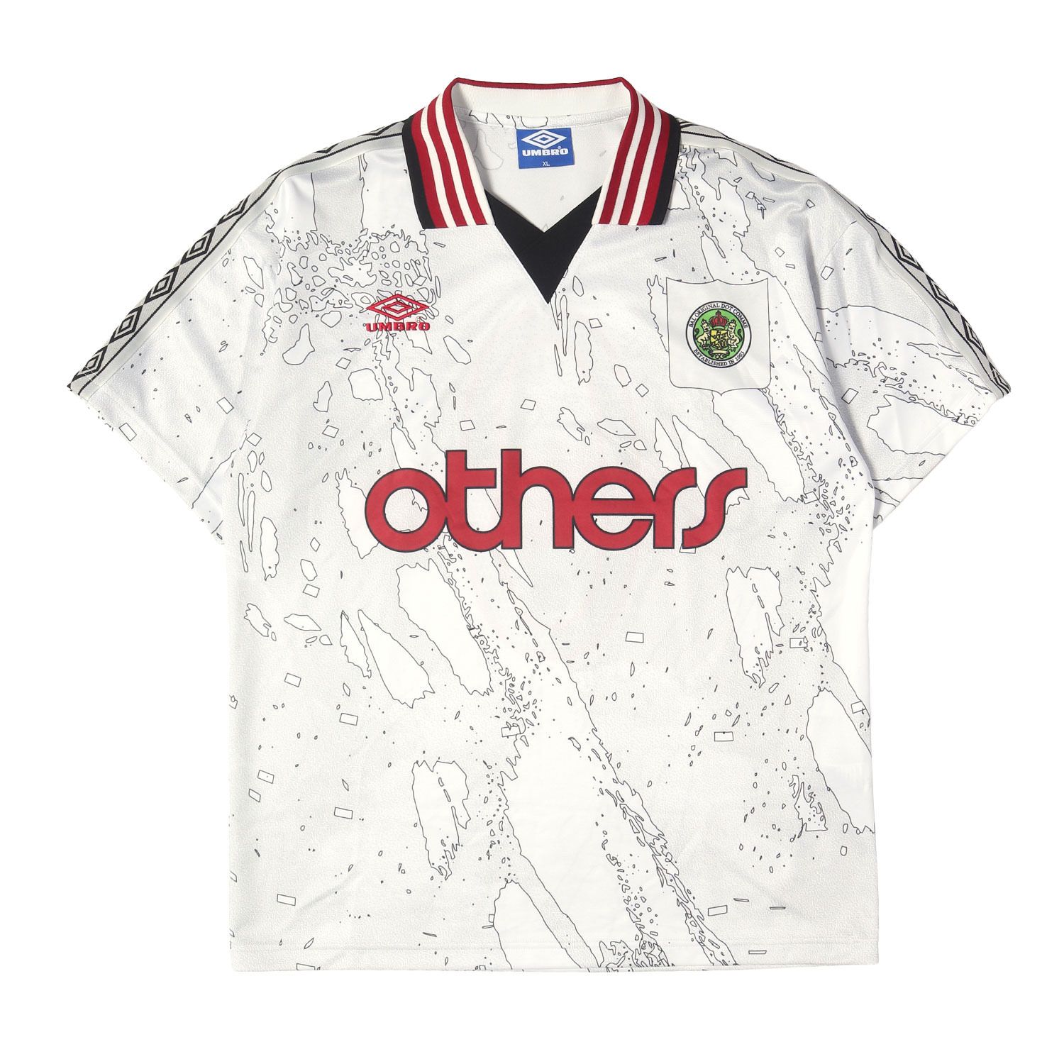 【美品】bal / balanceweardesign バル / バランスウェアデザイン カットソー ホワイト 白 サイズ:XL 24SS UMBRO サッカージャージ SOCCER JERSEY トップス 半袖 コラボ【メンズ】【中古】