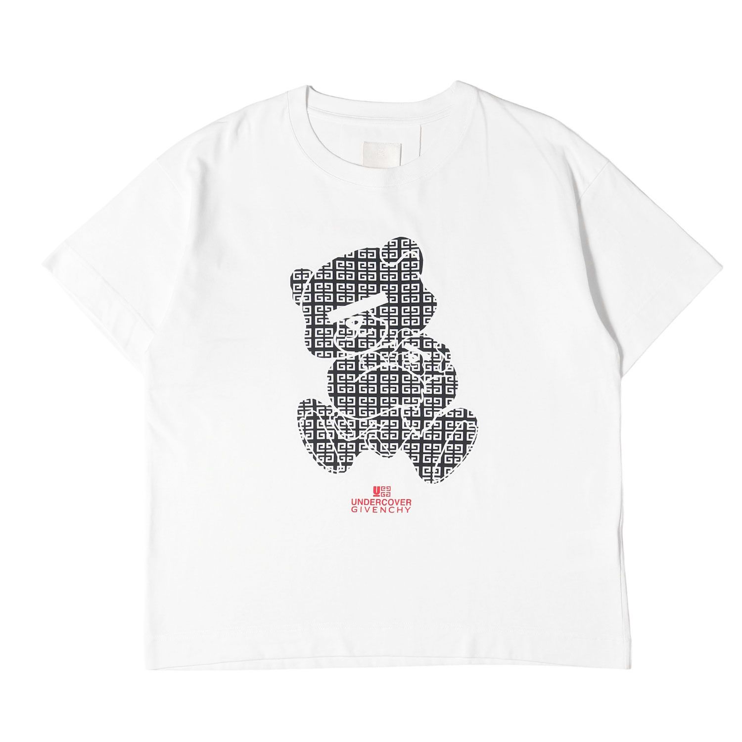 GIVENCHY ジバンシィ Tシャツ ホワイト 白 サイズ:L 23AW UNDERCOVER GINZA SIX オープン記念 4Gモノグラム ベア Tシャツ トップス カットソー 半袖 コラボ【メンズ】【中古】