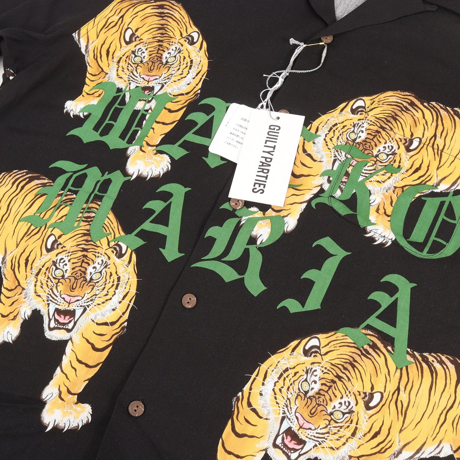 新品同様】WACKO MARIA ワコマリア シャツ ブラック 黒 サイズ:L 25SS 