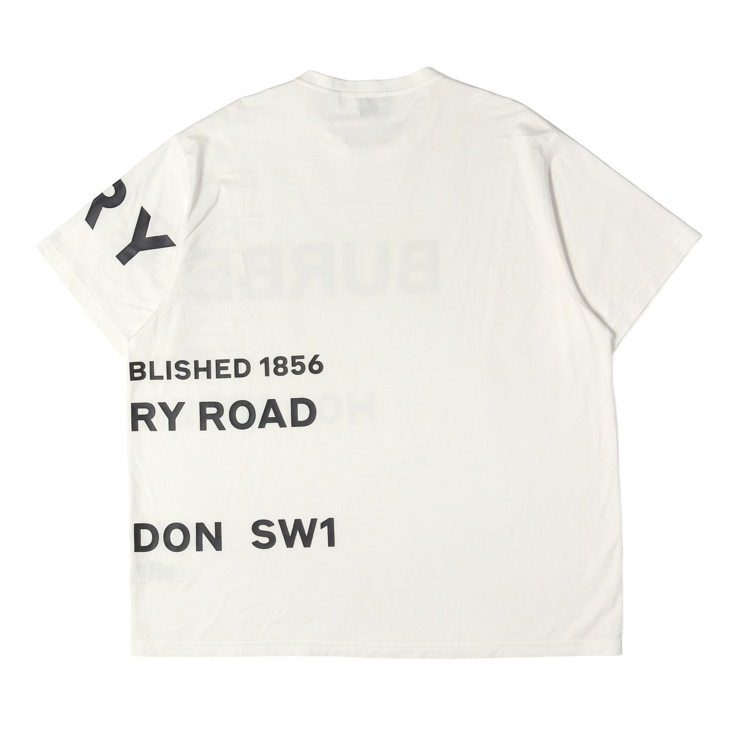 美品 正規品 バーバリー ティッシ期 ホースフェリー Tシャツ ホワイト 白 BURBERRY バーバリー Tシャツ ホワイト 白 サイズ:XL リカルド
