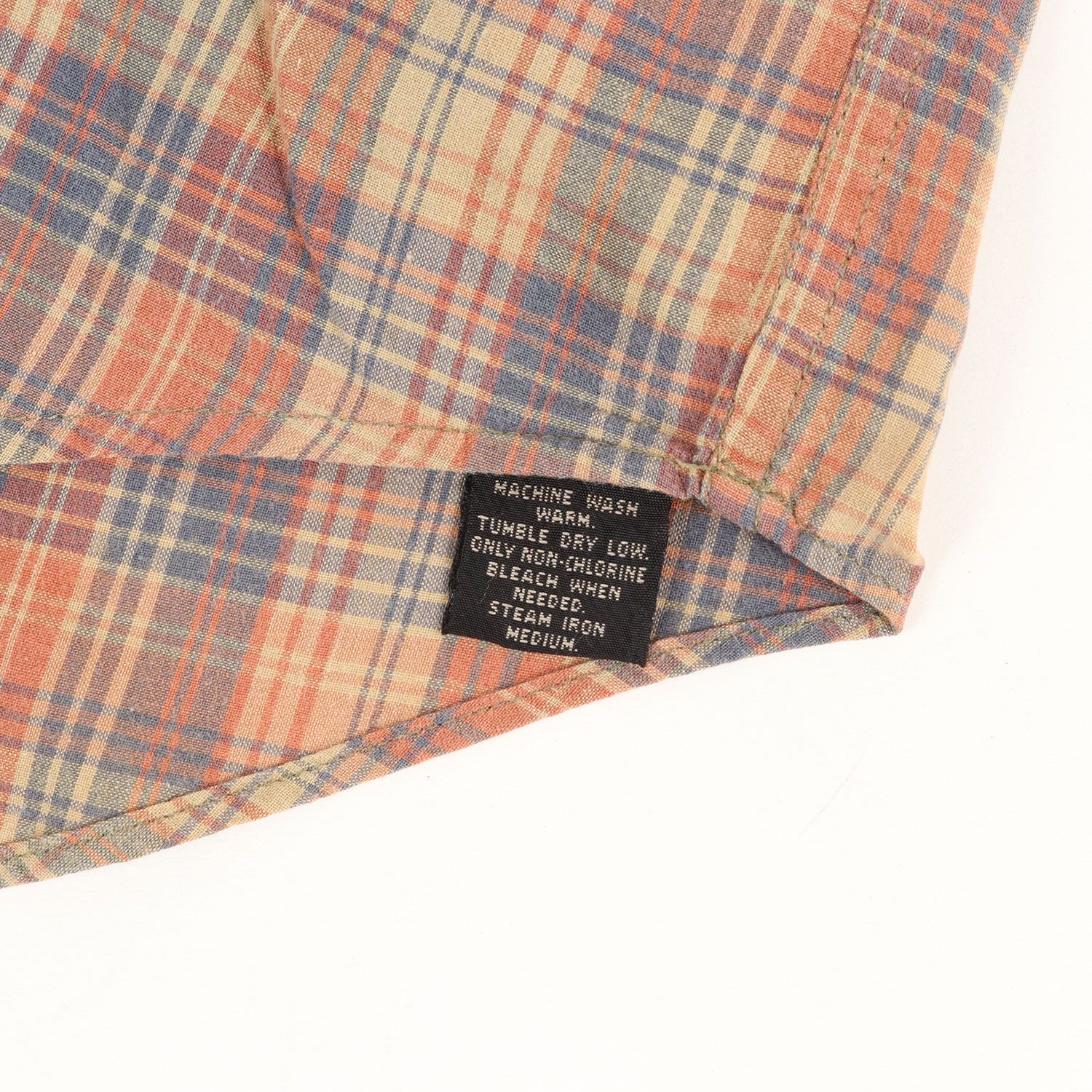 RRL ダブルアールエル シャツ オレンジ ネイビー サイズ:L 三ツ星タグ