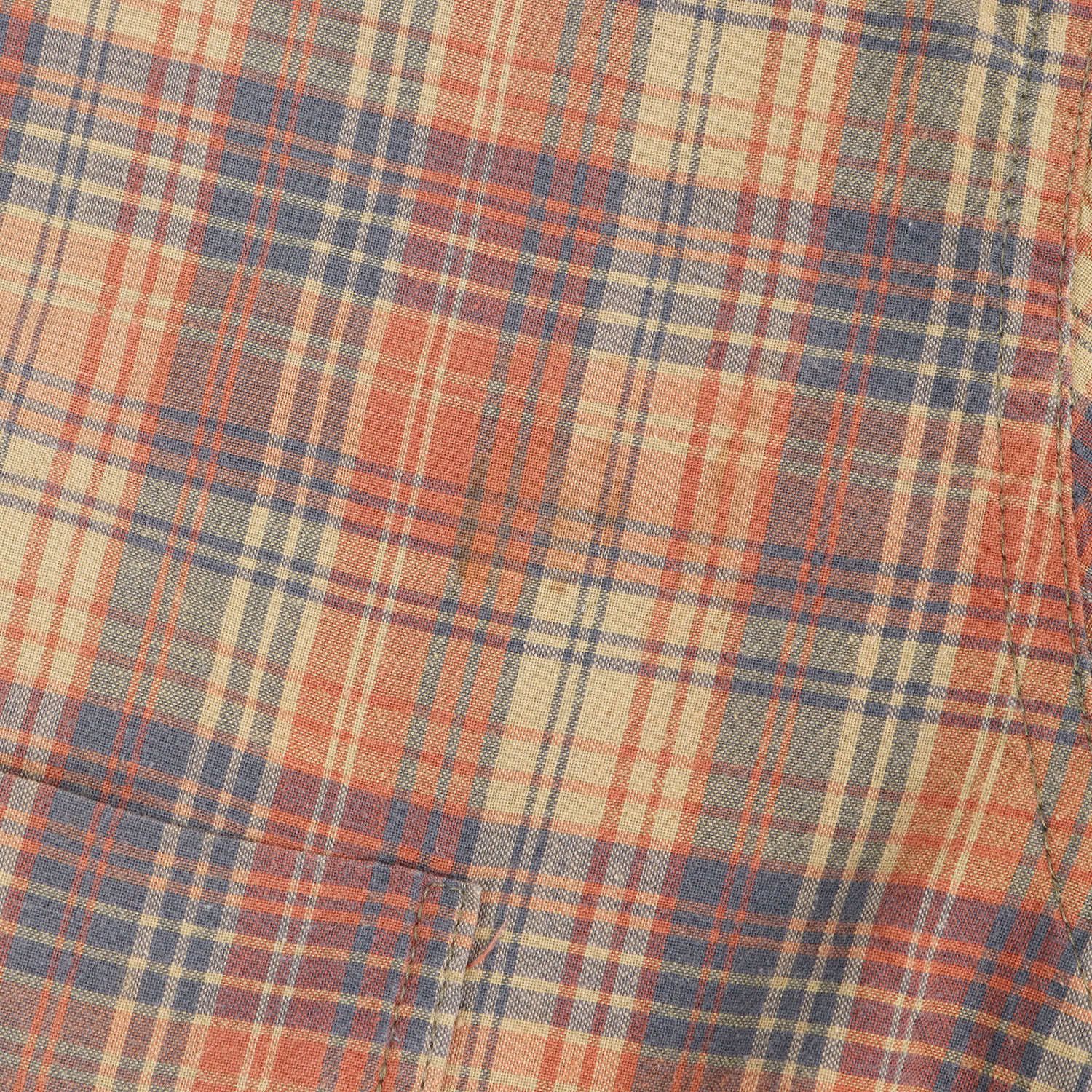 RRL ダブルアールエル シャツ オレンジ ネイビー サイズ:L 三ツ星タグ