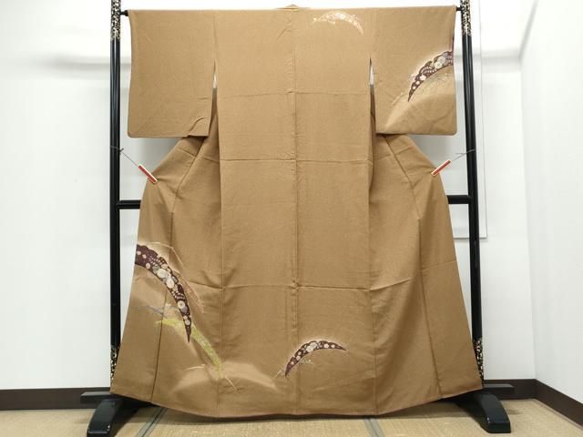 平和屋着物●訪問着　絞り　雪芝花文　暈し染め　正絹　逸品　CABI1383th 30,420円