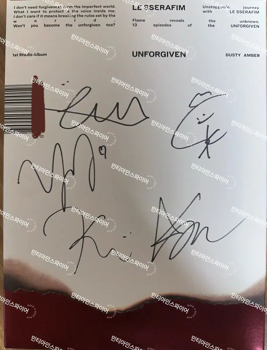 非売品) LE SSERAFIM UNFORGIVEN2 アンフォーギブン サイン アルバム