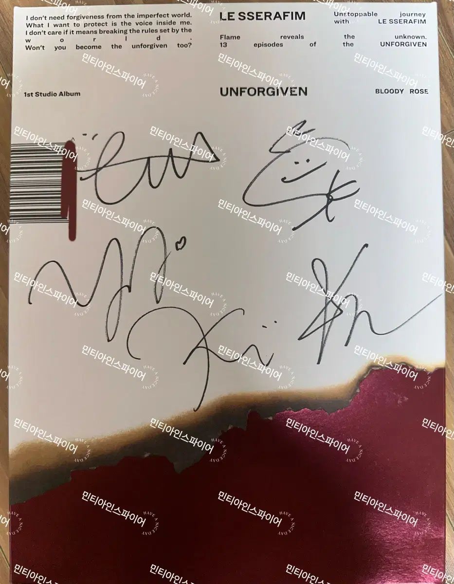 非売品) LE SSERAFIM（ルセラフィム） UNFORGIVEN3 アンフォギブン サイン アルバム3