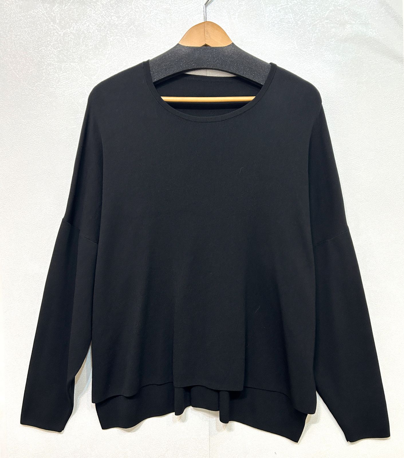 ADORE (38) ブライトストレッチニット アドーア 長袖ニット プルオーバー カットソー 黒 531-5170227 レディース K6-194