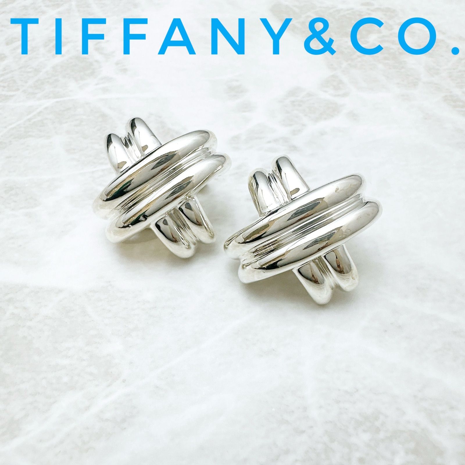 Tiffany & Co. シグネチャー イヤリング　シルバー 人気🌟Tiffany＆Co. シグネチャー シルバー イヤリング U - メルカリ