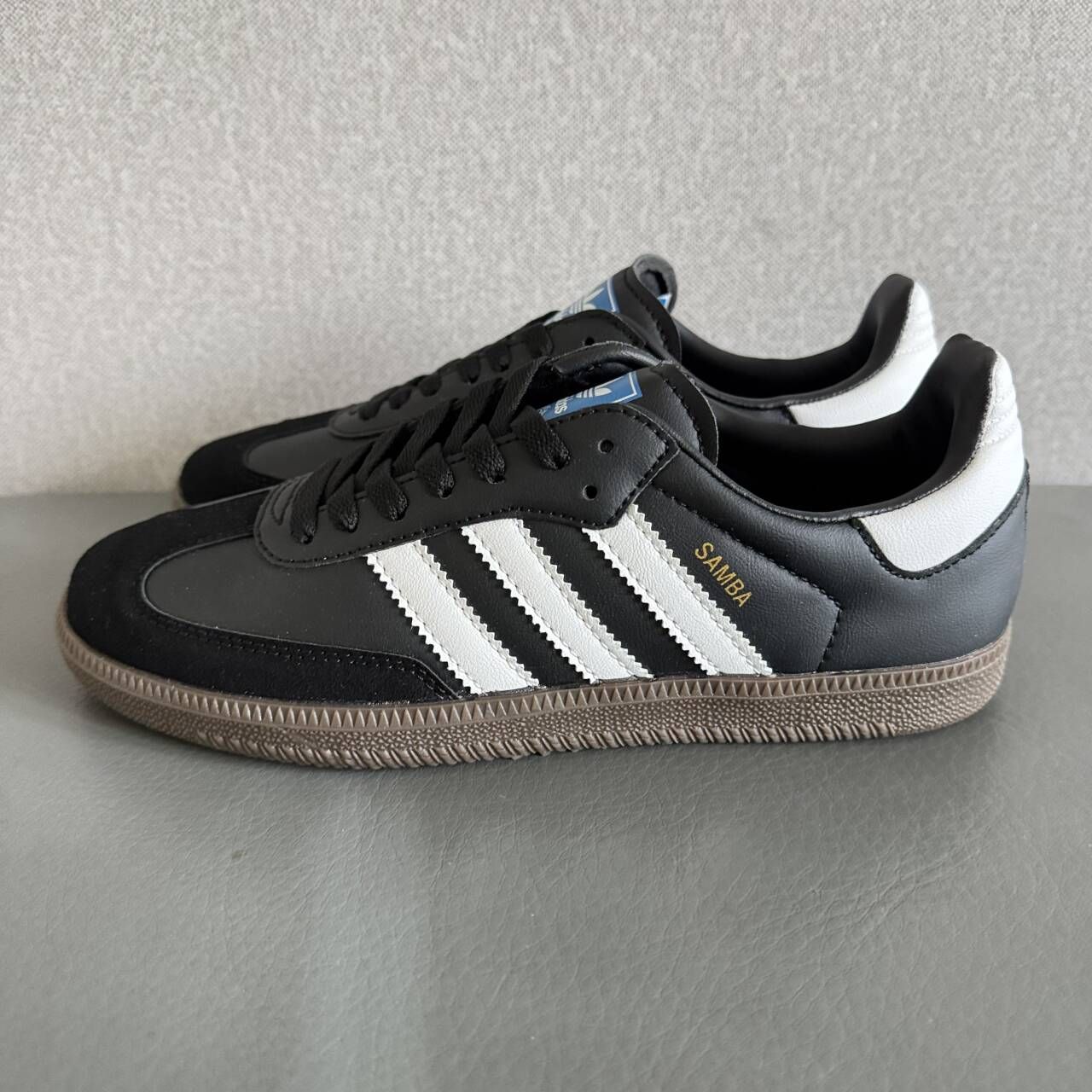 adidas originals SAMBA OG スニーカー シューズ 男女兼用 アディダス ローカットスニーカー カジュアルシューズ スポーツシューズ 防滑 箱付き ブラック＆ホワイト