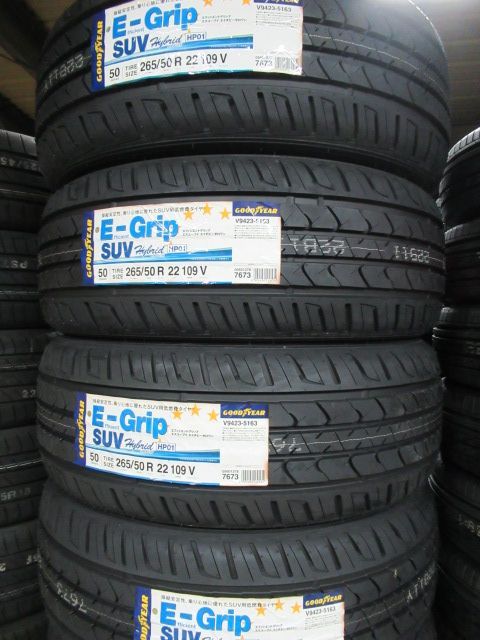 【沖縄、離島を除き送料無料】VJA310W LEXUS LS300用 国産SUV用タイヤ 265/50R22 GOODYEAR E-GRIP SUV HP01 2023年製 4本セット