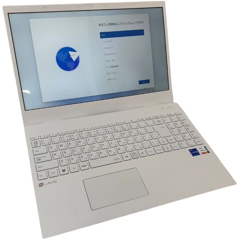 NEC LAVIE N15 N1570/FAW PC-N1570FAW 15.6インチ 12th Gen Intel Core i7-1255U 16GB SSD 256GB パールホワイト ノートパソコン 動作確認済 【中古】 22606R21
