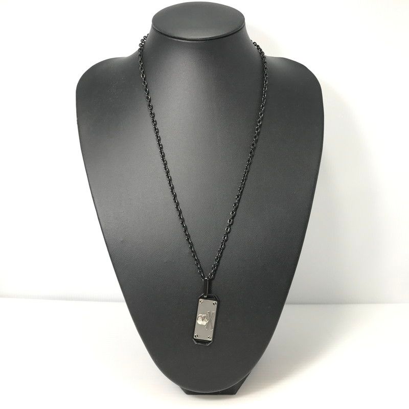 【中古品】 PHILIPP PLEIN フィリップ プレイン ドッグタグ プレート ネックレス アクセサリー 【192-260627-na-17-tagh】