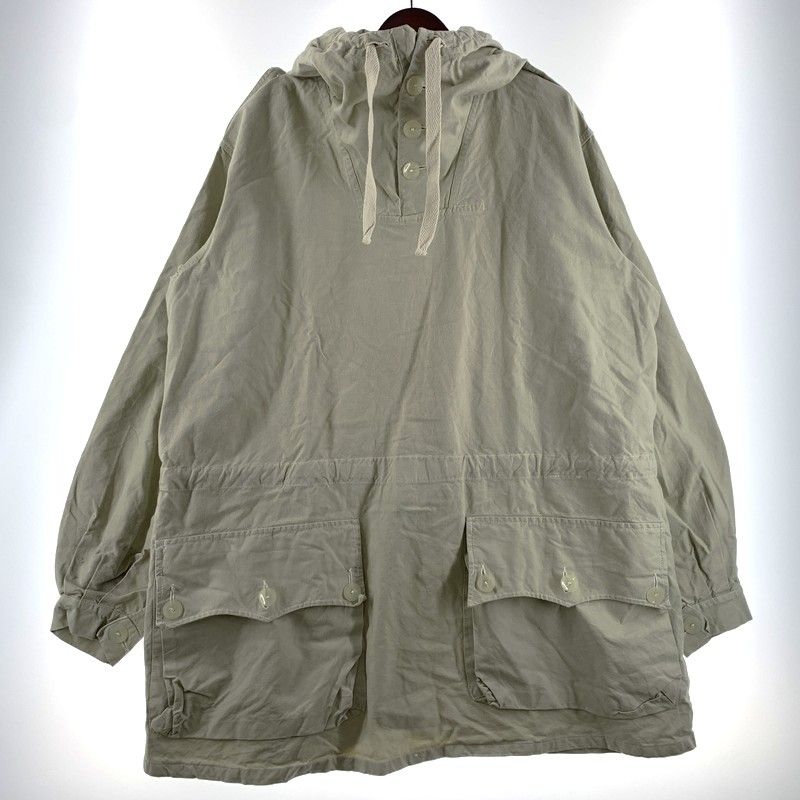 【中古品】 SWEDEN ARMY スウェーデン軍 M39 COTTON PULLOVER SMOCK コットン プルオーバー スモック アウター ミリタリージャケット ハーフボタン コート 【145-260627-ko-17-tei】
